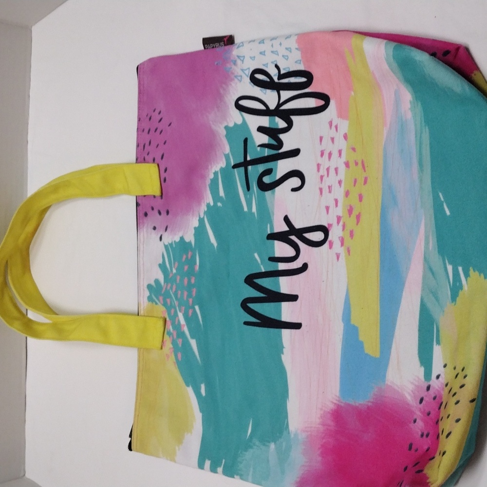 Papyrus My Stuff Colorful Tote Bag